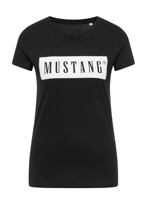 2PAK MUSTANG ALEX C / ALINA C LOGO TEE MĘSKI/DAMSKI T-SHIRT KOSZULKA LOGO BLACK 1013220 4142