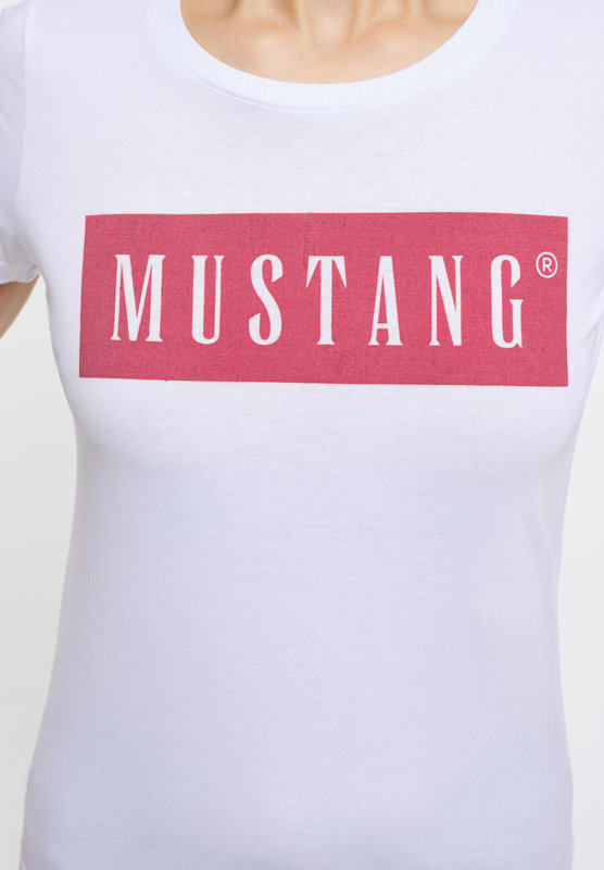 2PAK MUSTANG ALEX C / ALINA C MĘSKI/DAMSKI T-SHIRT KOSZULKA LOGO NADRUK GENERAL WHITE 1013220 2045