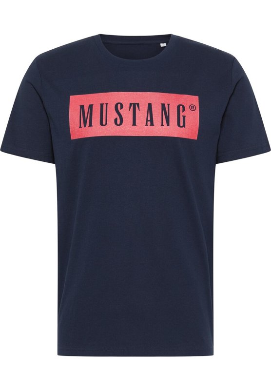 2PAK MUSTANG STYLE ALEX C / ALINA C LOGO TEE MĘSKI/DAMSKI T-SHIRT KOSZULKA NADRUK LOGO BLUE NIGHTS 1013223 4085