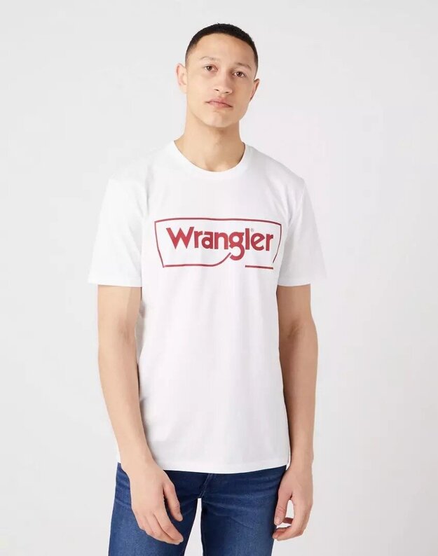 2PAK WRANGLER FRAME LOGO TEE MĘSKI T-SHIRT KOSZULKA LOGO NADRUK BLACK WHITE