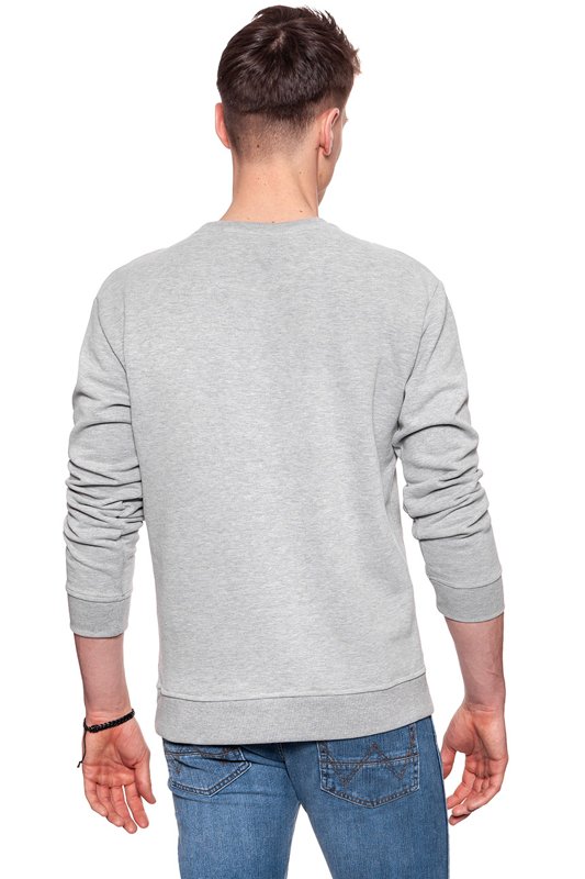 BLUZA MĘSKA LEE LOGO SWS GREY MELE L81QUB37