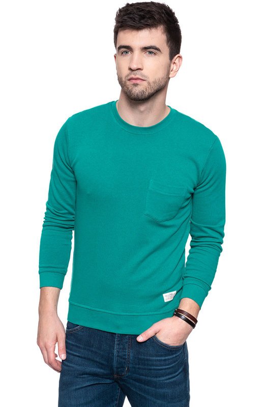 BLUZA MĘSKA LEE POCKET SWS BAYOU GREEN L82BOTSL