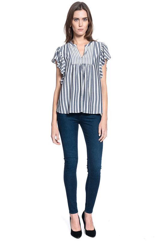 BLUZKA DAMSKA MUSTANG Enza Stripe Blouse 1009468 11696