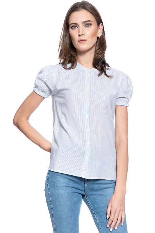 DAMSKA KOSZULA KRÓTKI RĘKAW MUSTANG ELSA BASIC BLOUSE 1009453 11723