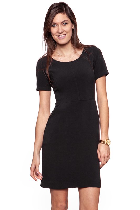 DAMSKA SUKIENKA TOM TAILOR MODERN UNI DRESS BLACK