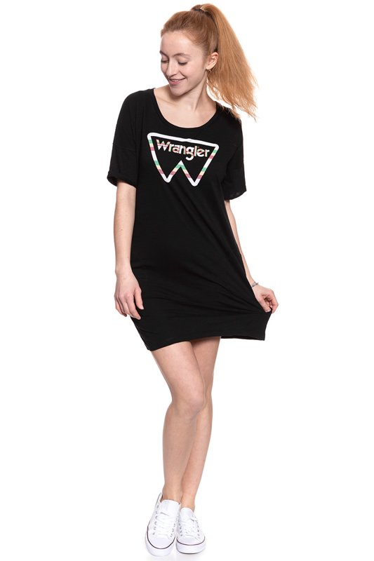 DAMSKA SUKIENKA WRANGLER TEE DRESS BLACK W903LEM01