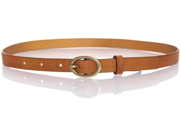 DAMSKI PASEK WRANGLER LINES BELT COGNAC W0B24U181