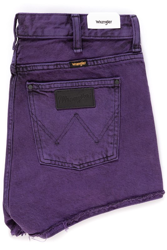 DAMSKIE SPODENKI WRANGLER THE SHORT PURPLE POP W27XRJ202