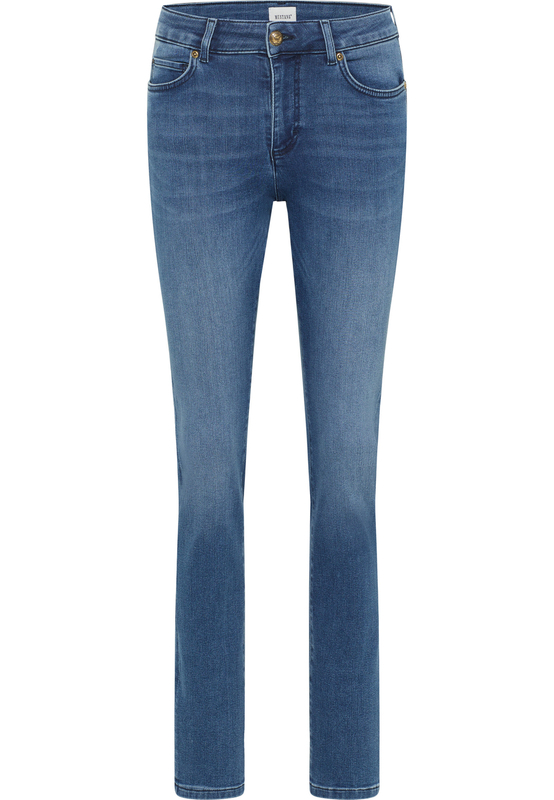 DAMSKIE SPODNIE JEANSOWE JEANSY MUSTANG CROSBY RELAXED SLIM DENIM BLUE 1013592 5000 702