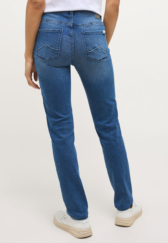 DAMSKIE SPODNIE JEANSOWE JEANSY MUSTANG CROSBY RELAXED SLIM DENIM BLUE 1013592 5000 702