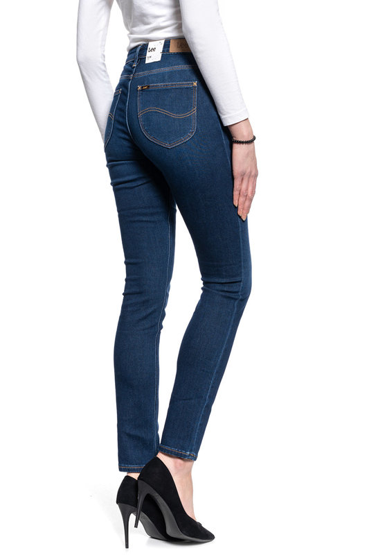 DAMSKIE SPODNIE JEANSOWE LEE ELLY DARK ROOK L305NOXE