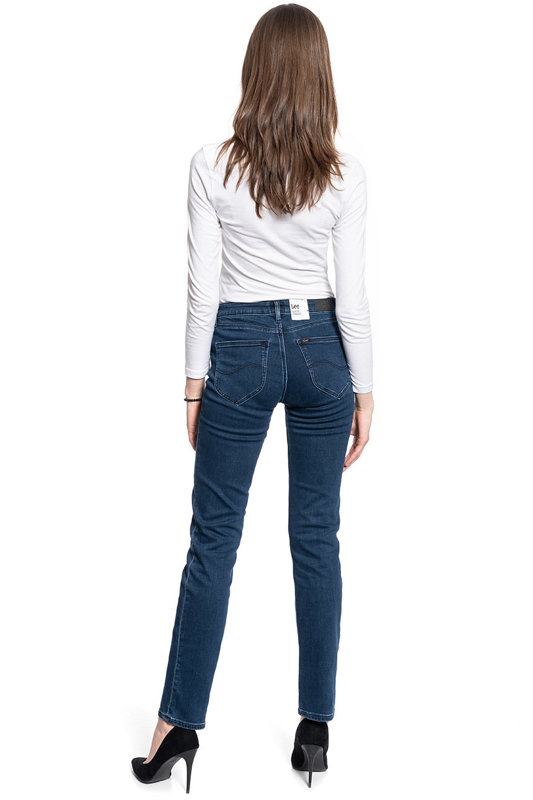 DAMSKIE SPODNIE JEANSOWE LEE Marion Straight DARK JONI L301PHWV