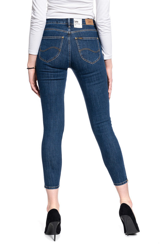 DAMSKIE SPODNIE JEANSOWE LEE Scarlett High Zip STONE TRAVIS L31BMOBJ