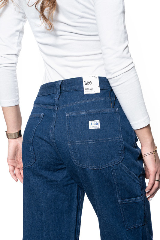 DAMSKIE SPODNIE JEANSOWE LEE WIDE LEG CARPENTER L31HKEIV