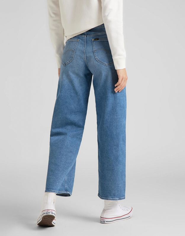 DAMSKIE SPODNIE JEANSOWE LEE Wide Leg LIGHT LUNA L30SLTYX