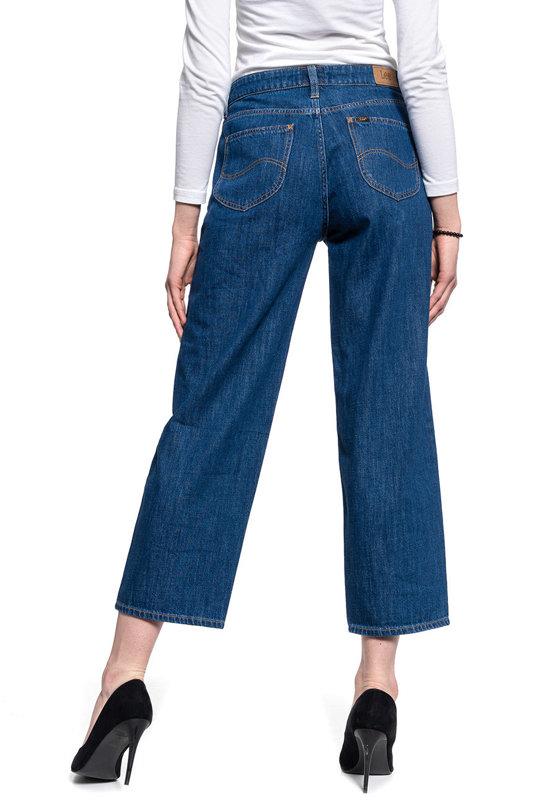 DAMSKIE SPODNIE JEANSOWE LEE Wide Leg RINSE L30SNA36