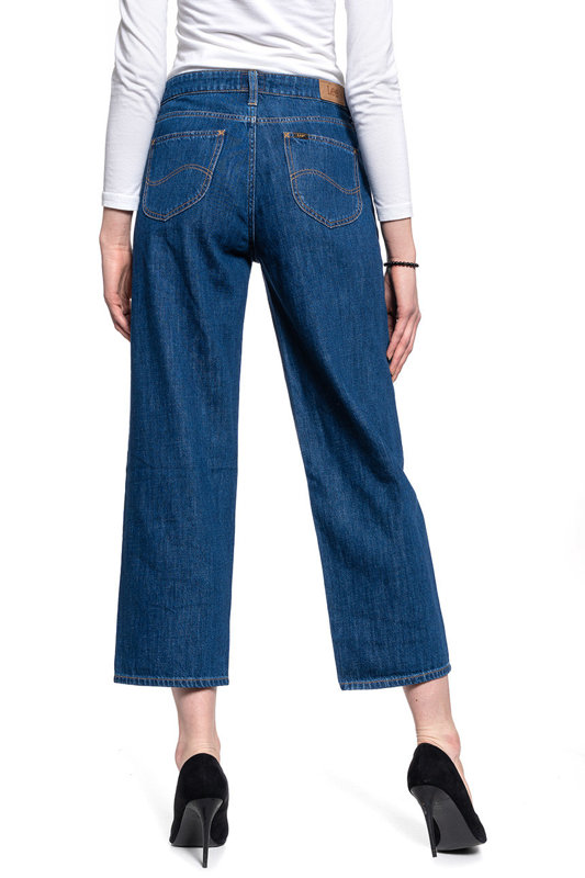 DAMSKIE SPODNIE JEANSOWE LEE Wide Leg RINSE L30SNA36