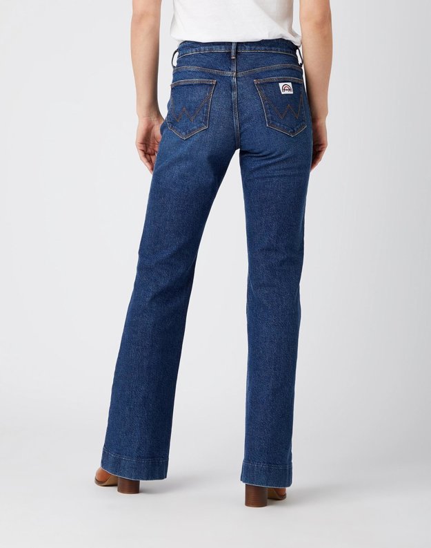 DAMSKIE SPODNIE JEANSOWE WRANGLER FLARE CASCADE W233WB31H