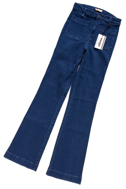 DAMSKIE SPODNIE JEANSOWE WRANGLER FLARE RINSEWASH W23361023