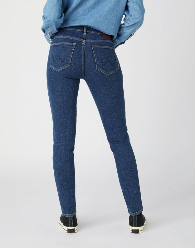 DAMSKIE SPODNIE JEANSOWE WRANGLER HIGH RISE SKINNY