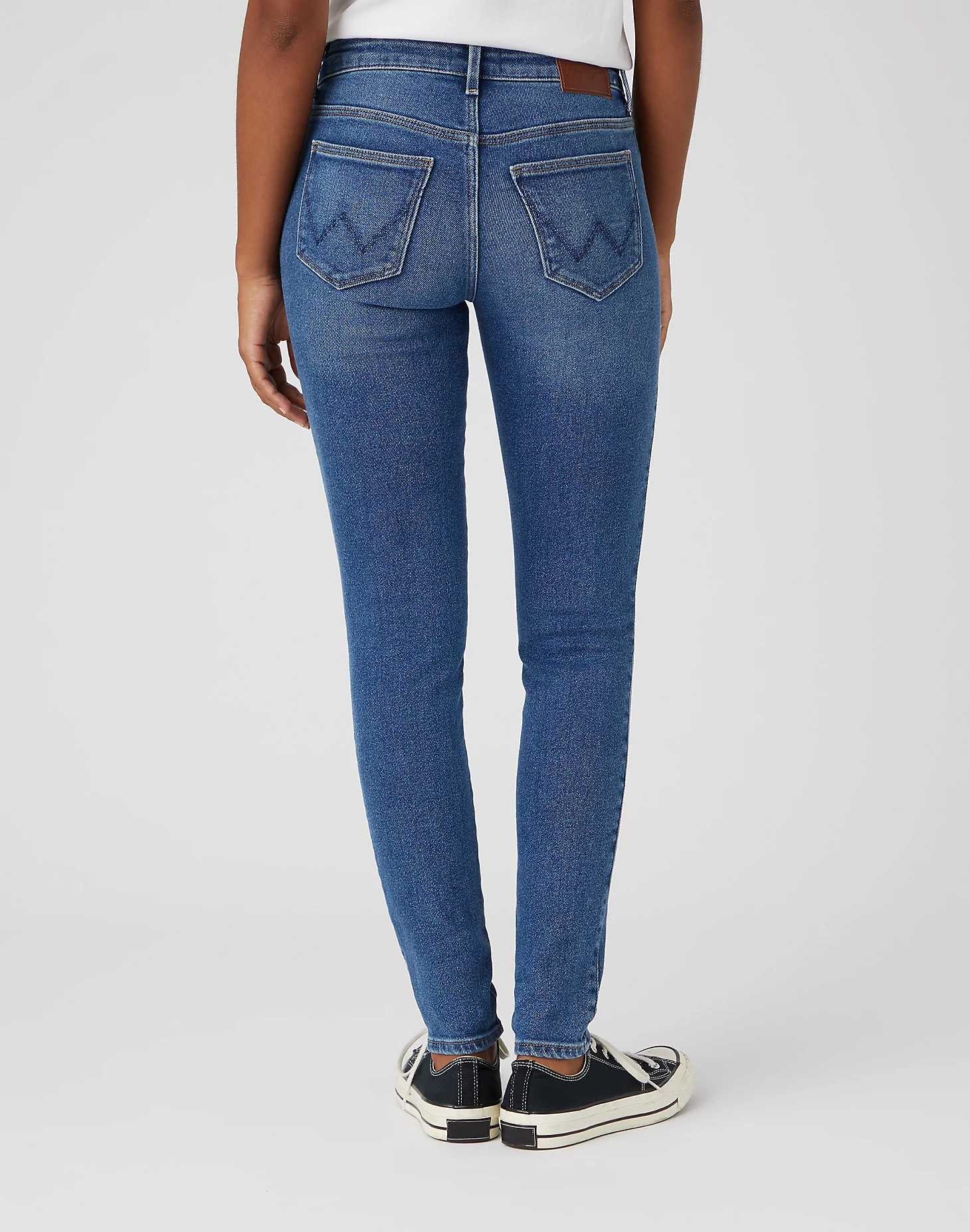 DAMSKIE SPODNIE JEANSOWE WRANGLER SKINNY AIRBLUE W28K-TX-386