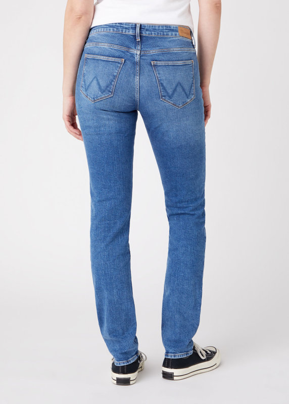 DAMSKIE SPODNIE JEANSOWE WRANGLER SLIM MORE BLUES W28L-KG-53S