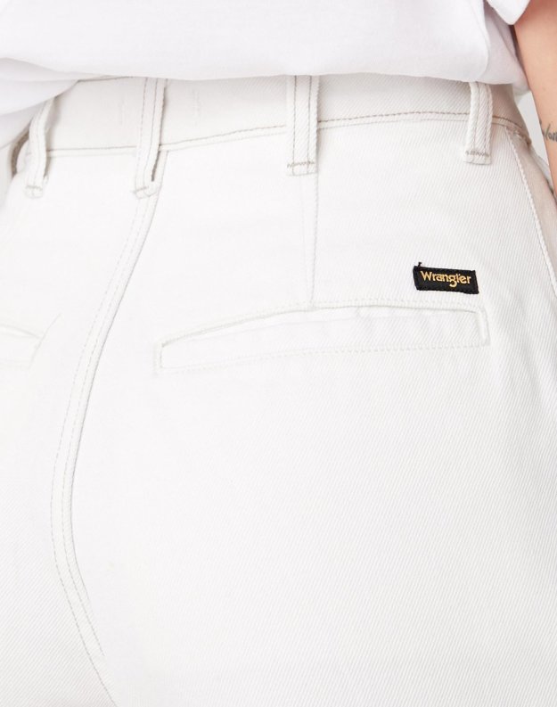 DAMSKIE SPODNIE JEANSOWE WRANGLER WINTER WHITE W22HHQ149