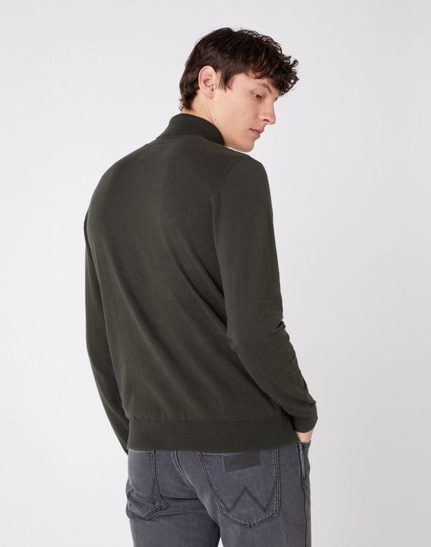 GOLF MĘSKI WRANGLER ROLL NECK KNIT ROSIN GREEN W8A22PXWY