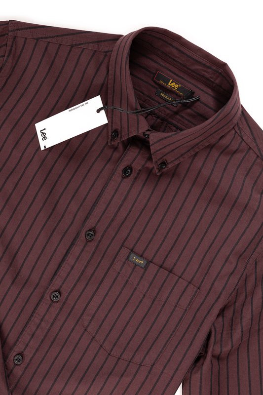 KOSZULA LEE BUTTON DOWN AUBERGINE L880ZMKA