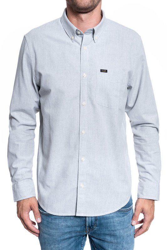 KOSZULA MĘSKA LEE BUTTON DOWN GREY MELE L880CN37