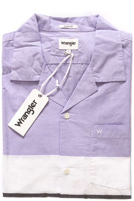 KOSZULA MĘSKA WRANGLER SS RESORT SHIRT CERULEAN W5907BUVT 