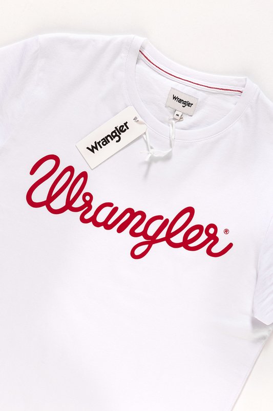 KOSZULKA WRANGLER CREW TEE WHITE W7C51FK12