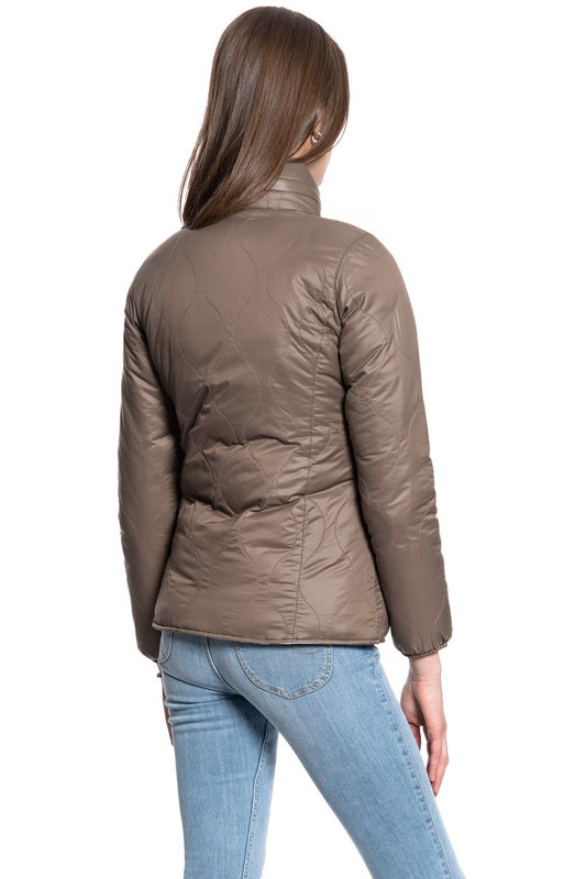 KURTKA DAMSKA WRANGLER ADELE REVERSIBLE JACKET CHOCOLATE CHIP W4066XGIS      $    