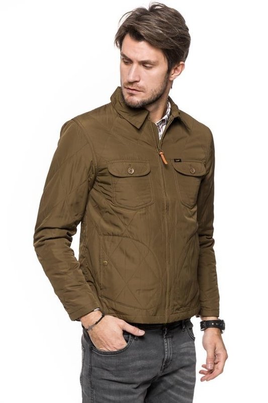 KURTKA LEE QUILTED JACKET DARK OLIVE L87FWAMP