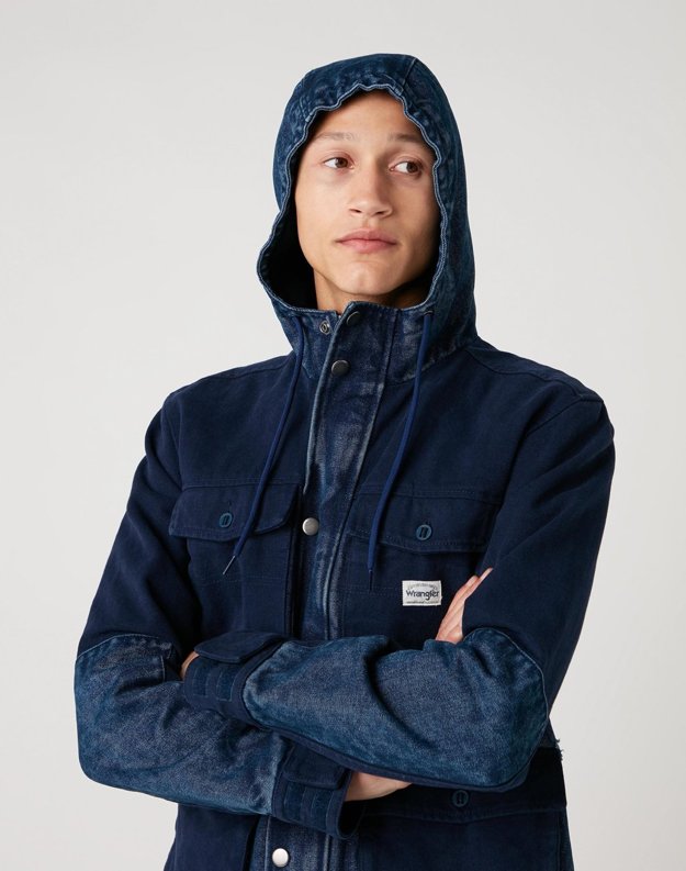 KURTKA MĘSKA WRANGLER FIELD JACKET INDIGO W4E3V2452