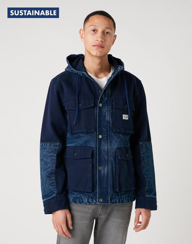 KURTKA MĘSKA WRANGLER FIELD JACKET INDIGO W4E3V2452