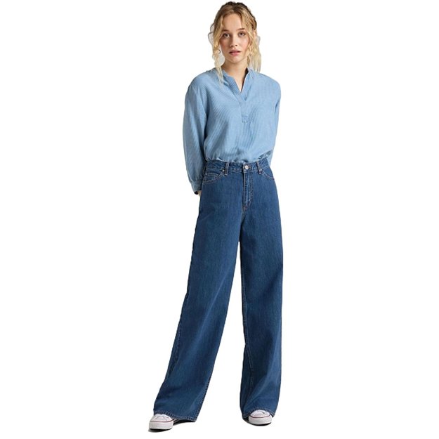 LEE A LINE FLARE DAMSKIE SPODNIE JEANSOWE JEANSY MID JET L31SKEGT