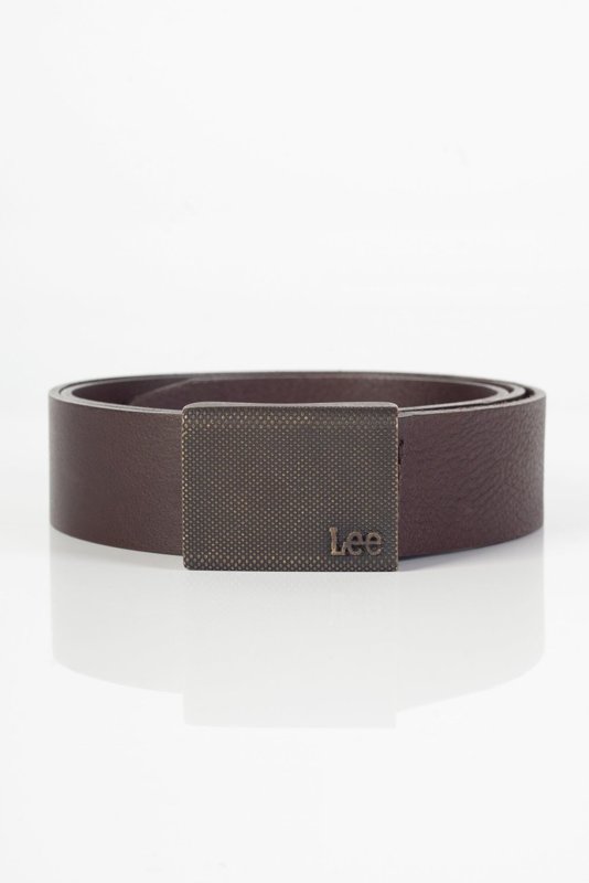 LEE BUCKLE BELT MĘSKI PASEK KLASYCZNY SKÓRZANY DARK BROWN LA015024