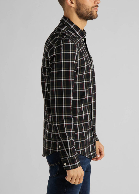 LEE BUTTON DOWN BLACK L880RN01