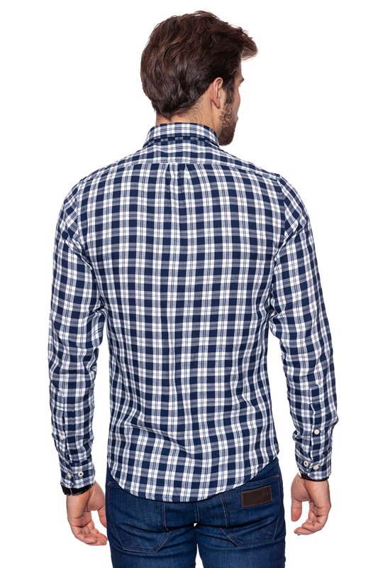 LEE BUTTON DOWN MEDIEVAL BLUE L880CY13