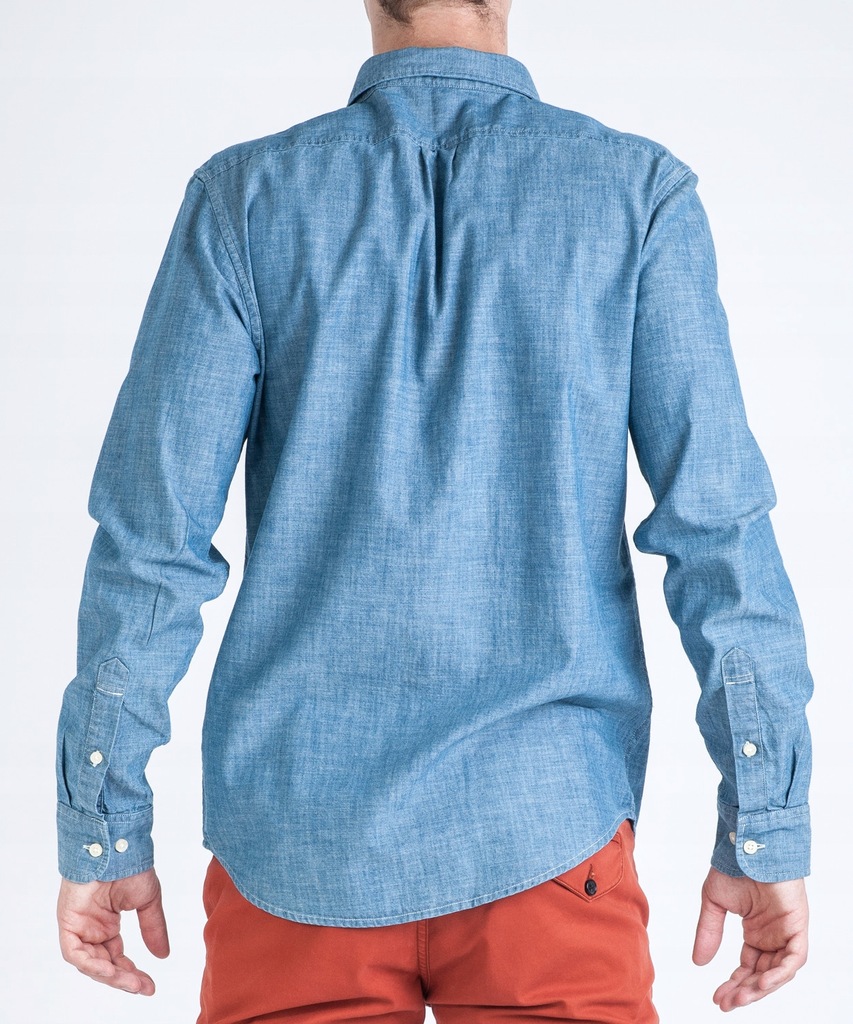 LEE BUTTON DOWN MĘSKA KOSZULA JEANSOWA SKY BLUE L880KYEQ