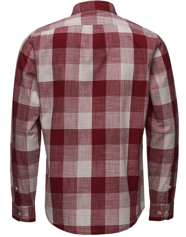 LEE BUTTON DOWN MĘSKA KOSZULA MATERIAŁOWA KRATA BIKING RED L880VATD