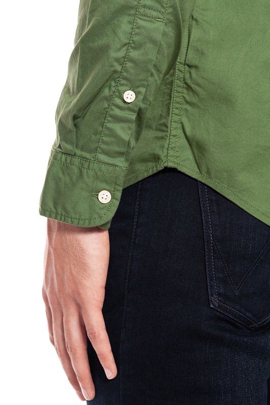 LEE BUTTON DOWN MILITARY GREEN  L880JQSIS