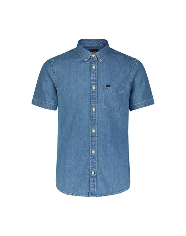 LEE BUTTON DOWN SS MĘSKA KOSZULA SHASTA BLUE 112349963