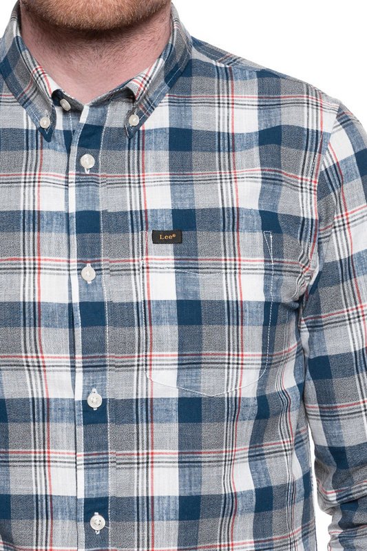 LEE BUTTON DOWN WASHED BLUE L880DMLR