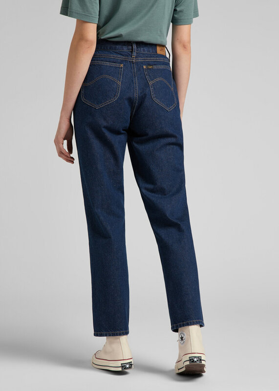 LEE CAROL PLEATED DAMSKIE SPODNIE JEANSOWE RINSE L31MOM36