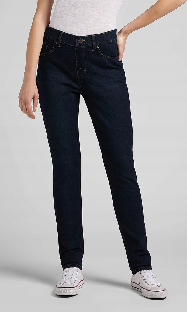 LEE COMFORT SKINNY DAMSKIE SPODNIE JEANSOWE DARKEST NIGHT L34DTWJI