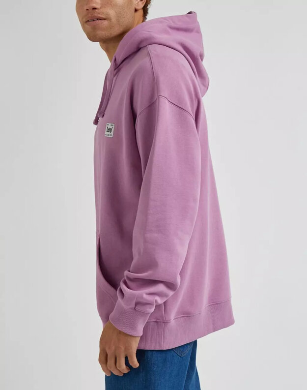 LEE CORE LOOSE HOODIE MĘSKA BLUZA KAPTUR LOGO PANSY L84WFX63