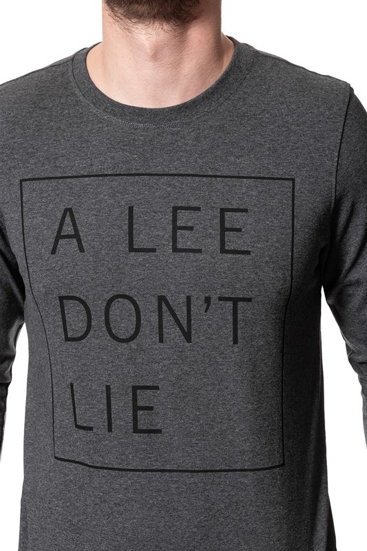 LEE DON´T LIE TEE LS DARK GREY MELE L65VEQ06