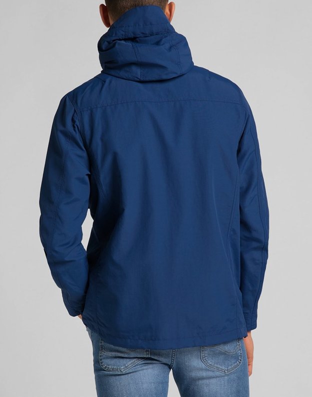 LEE FISHERMAN ANORAK MĘSKA KURTKA ZIMOWA WASHED BLUE L86UKCLR